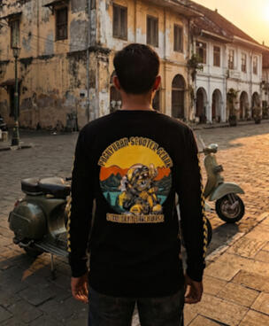 Kaos Sablon Plastisol Kaos Sablon Komuitas Vespa genuk